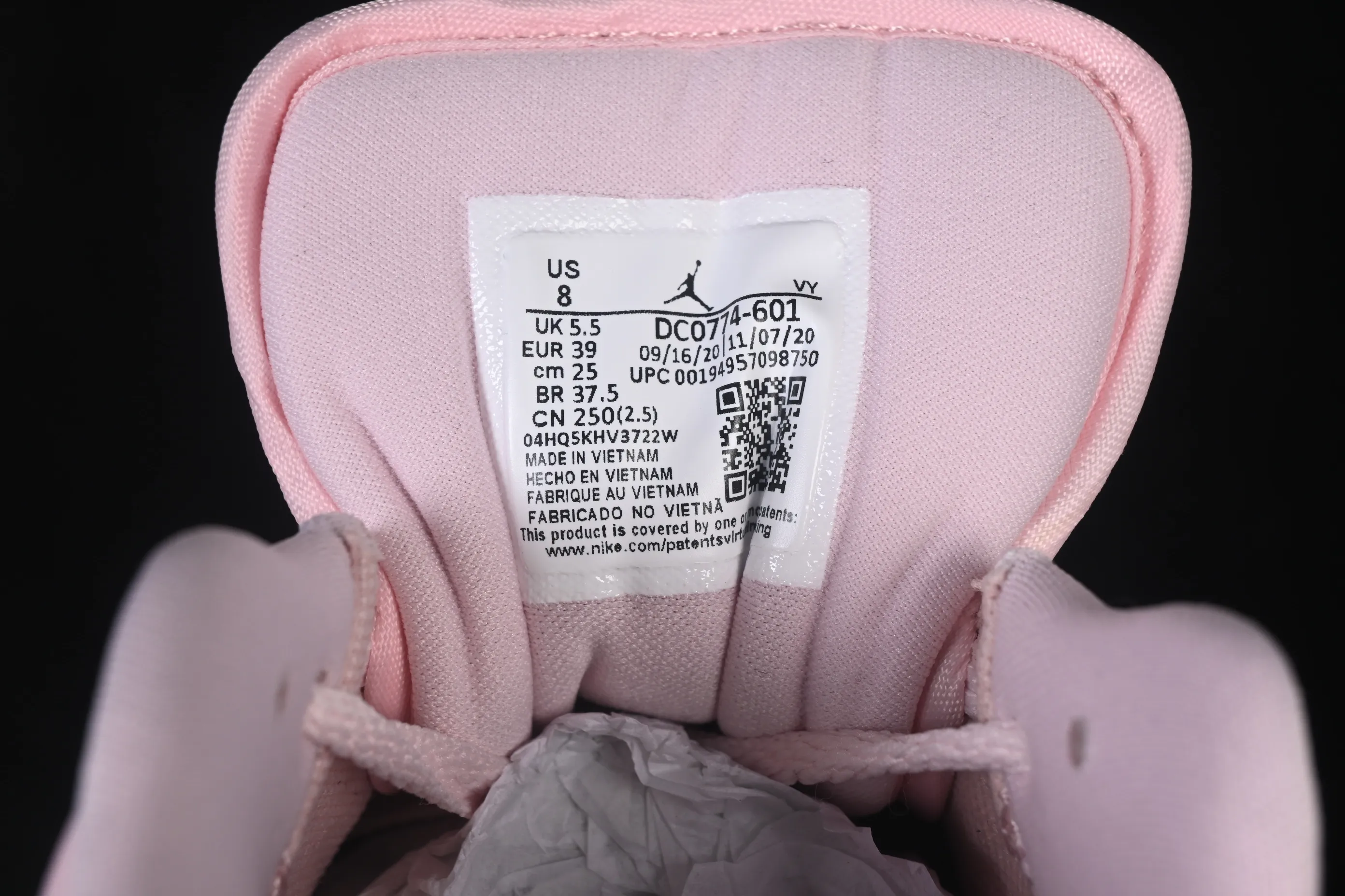 All categories Air Jordan Jordan series basketball shoes Air Jordan 1 Low Air Jordan 1 Low AJ1 Joe 1 raw rubber powder low-top basketball shoes DC0774-601